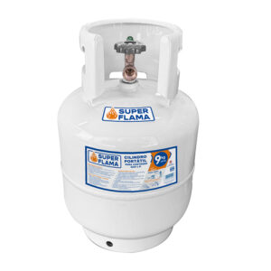 Tanque De Gas Super Flama 9 Kg Cilindro Portátil Para Gas Válvula