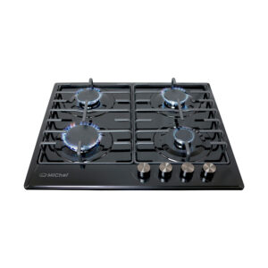Parrilla de gas FERNET con 4 quemadores de acero color negro